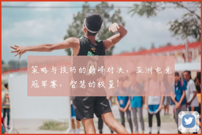 策略与技巧的巅峰对决，亚洲电竞冠军赛，智慧的较量！